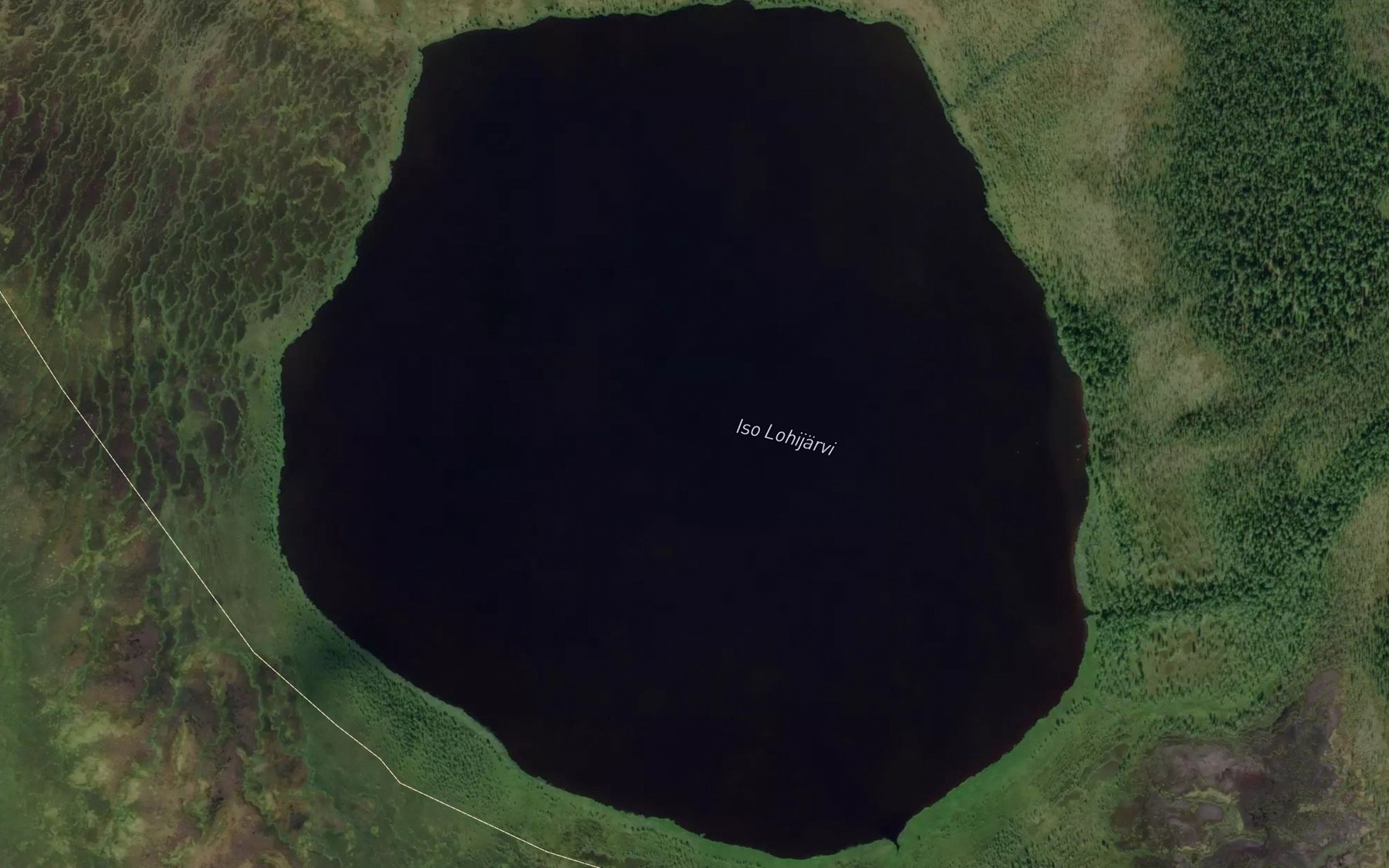 Satellite map of the Iso Lohijarvi