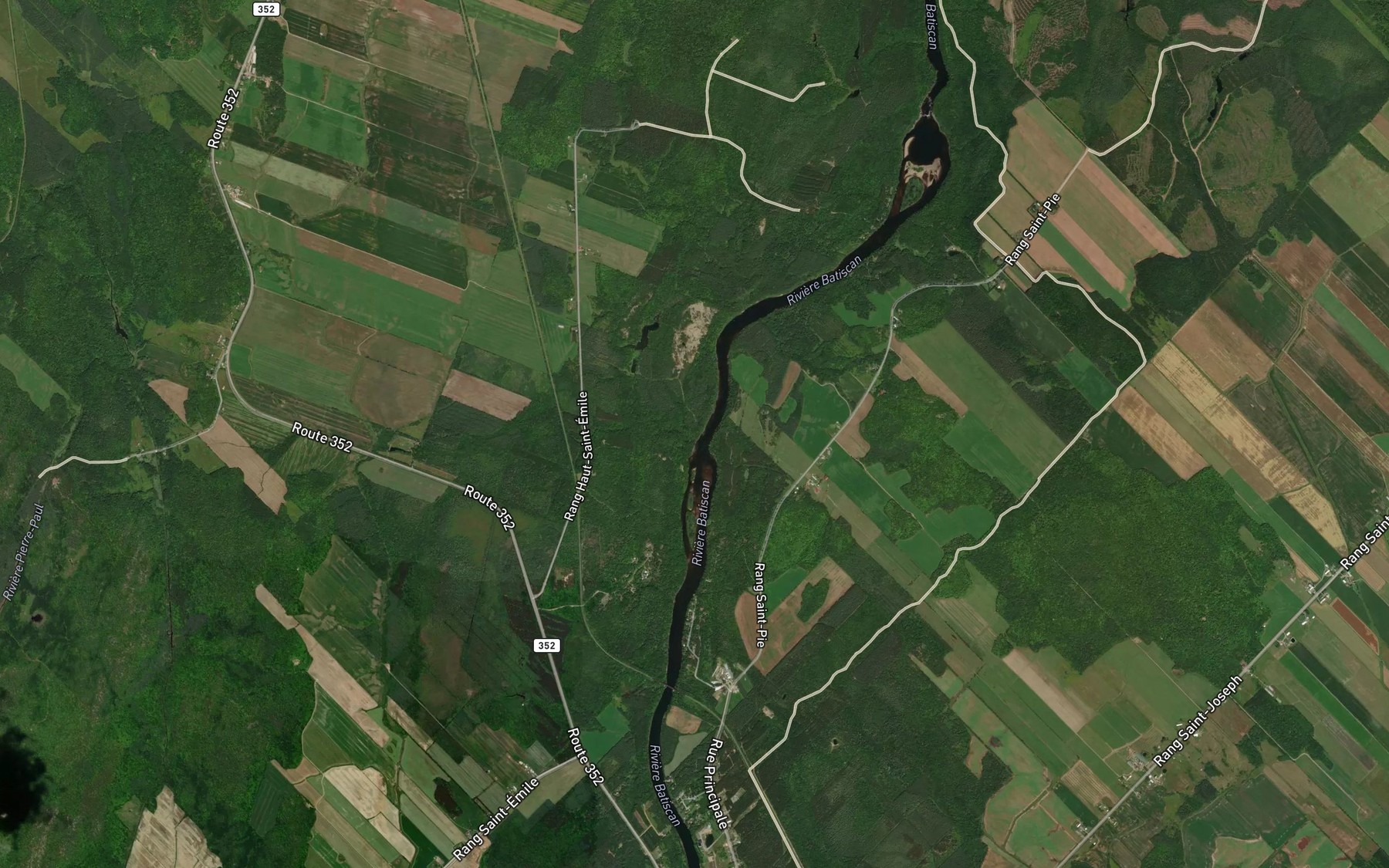 Satellite map of the Branche Lafontaine