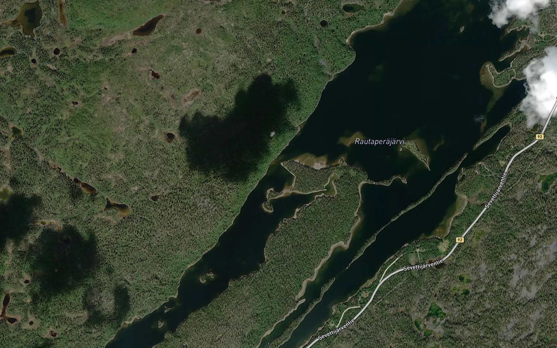Satellite map of the Hiitapohe