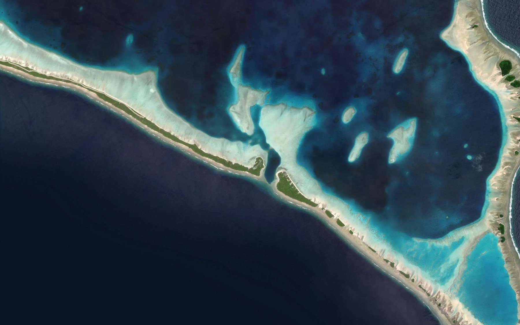 Satellite map of the Likej Lake