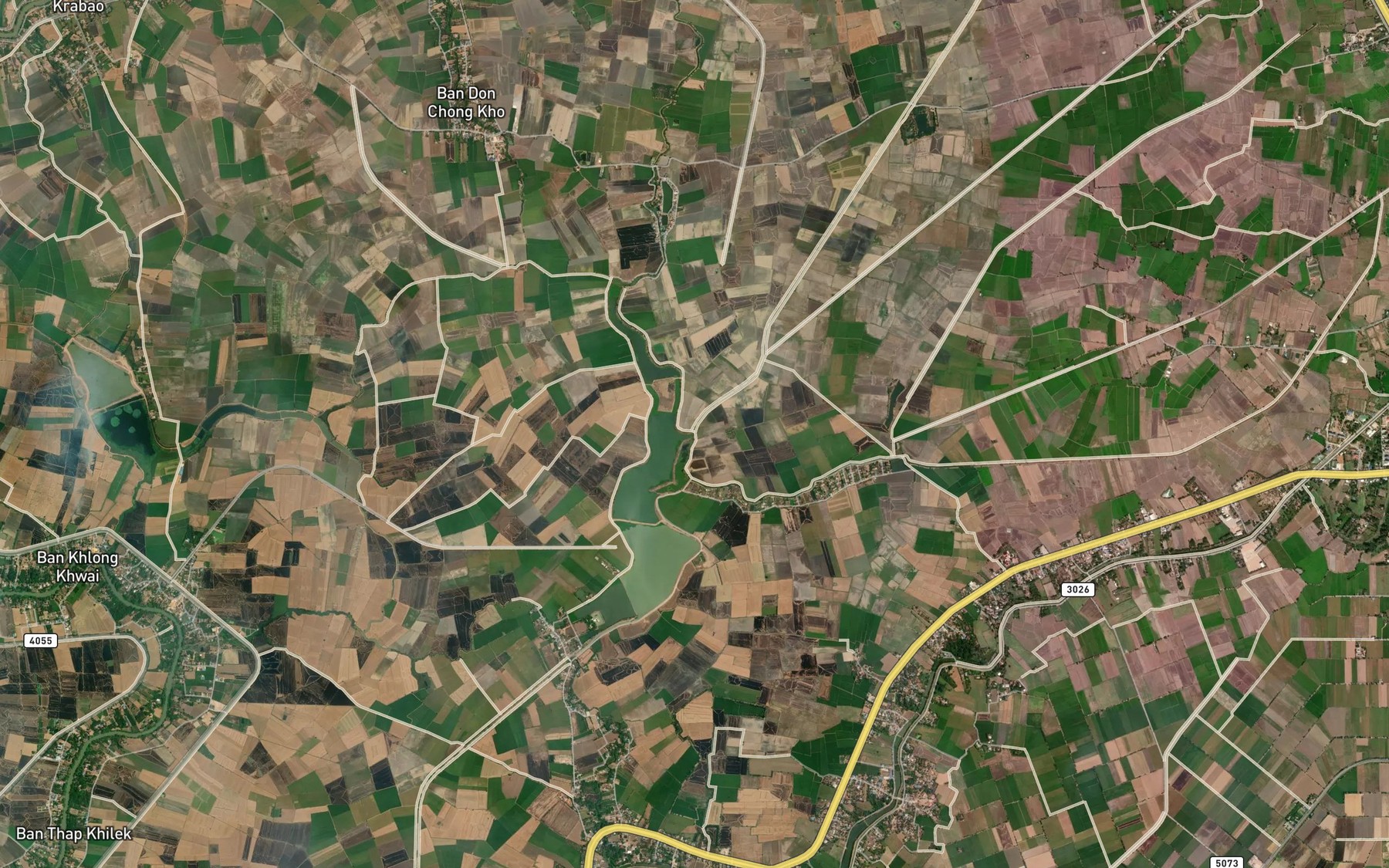 Satellite map of the Khlong Nueng Khwa Nueng Khwa