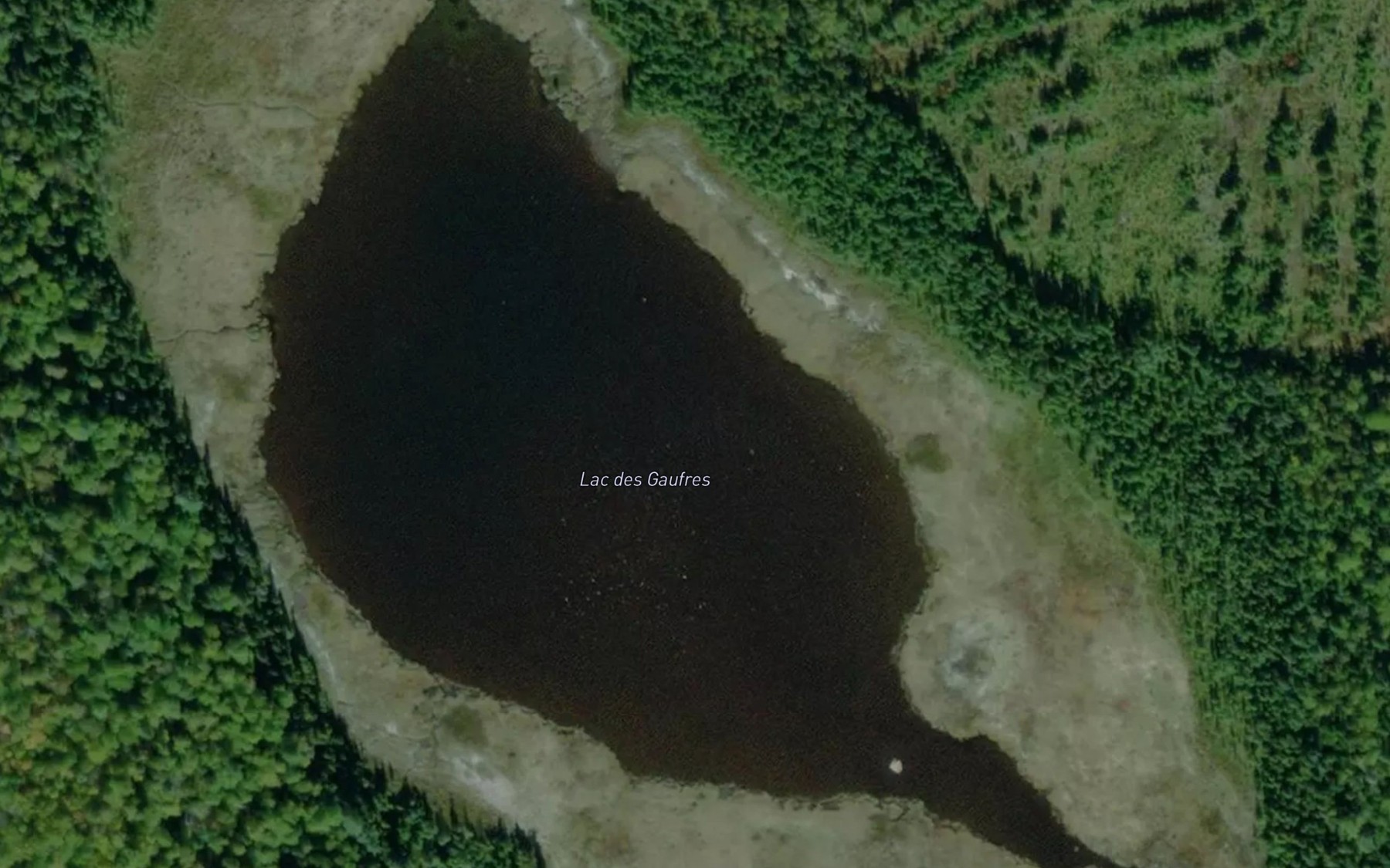 Satellite map of the Lac des Gaufres