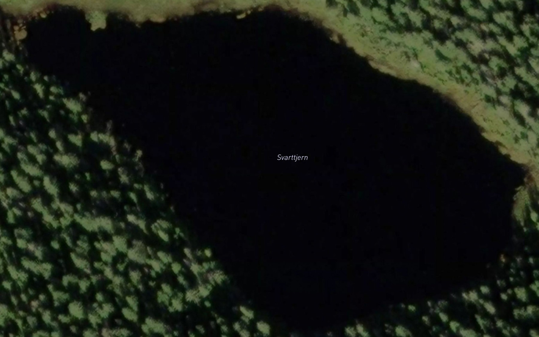 Satellite map of the Svarttjern