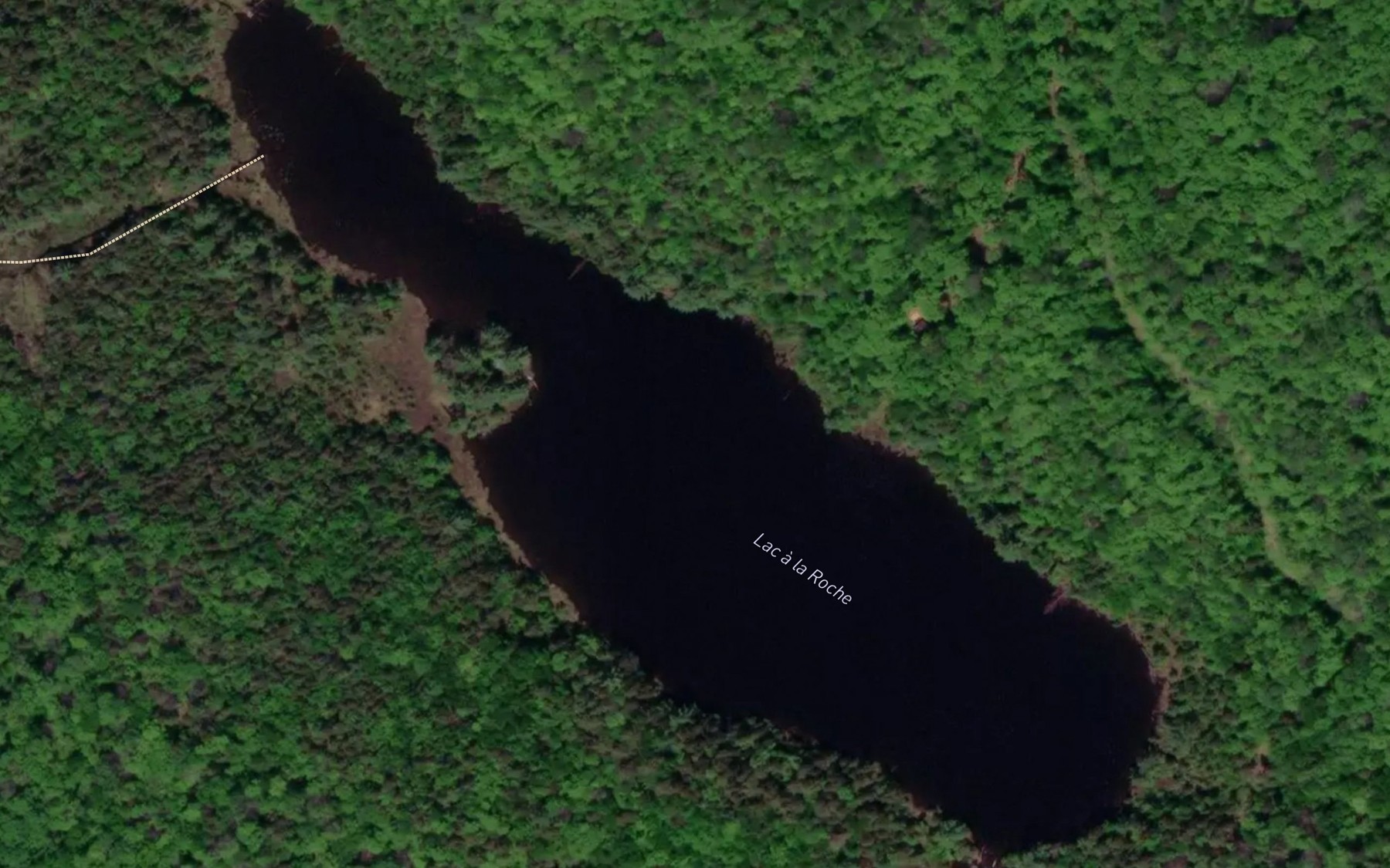 Satellite map of the Lac a la Roche