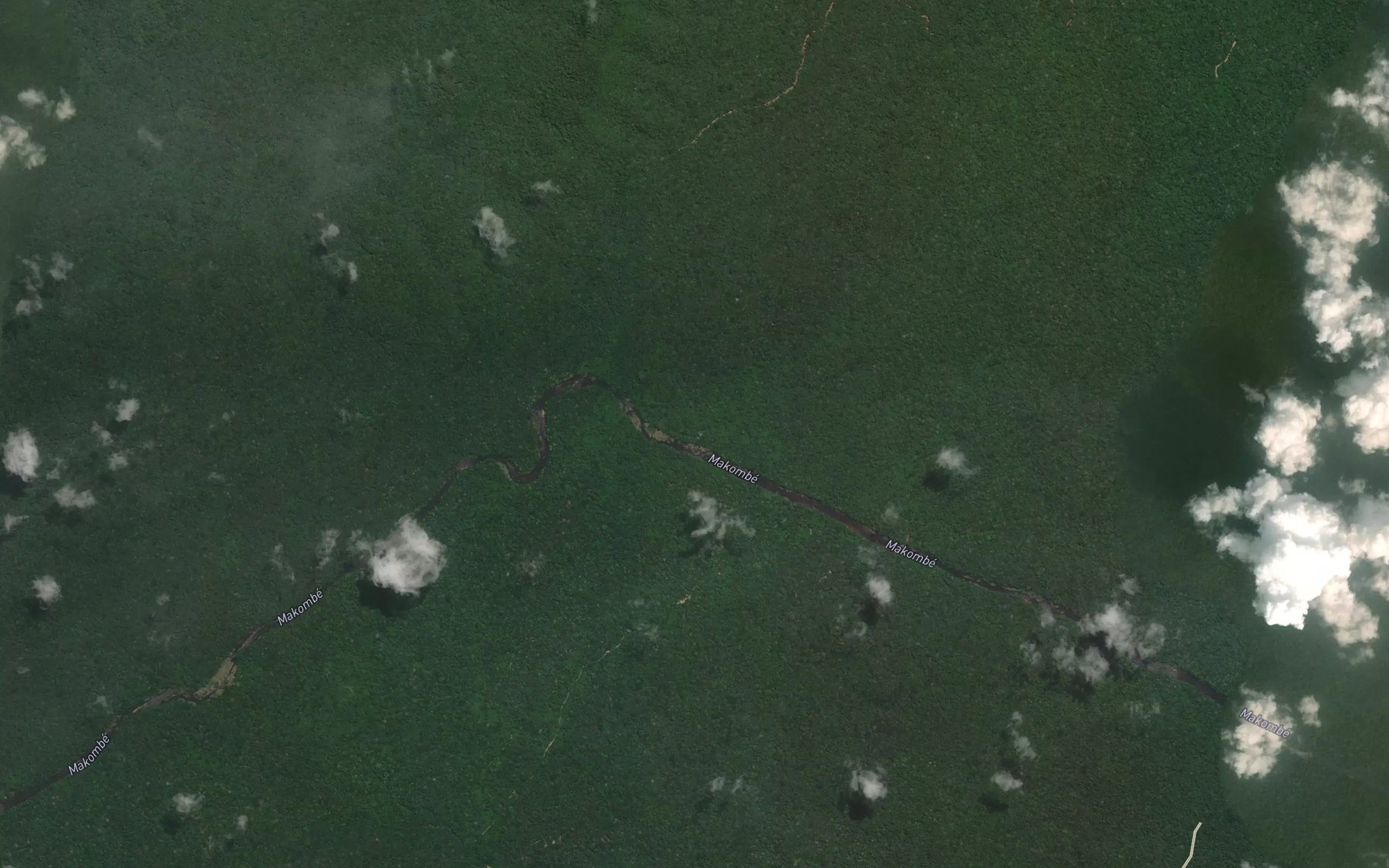 Satellite map of the Bandja