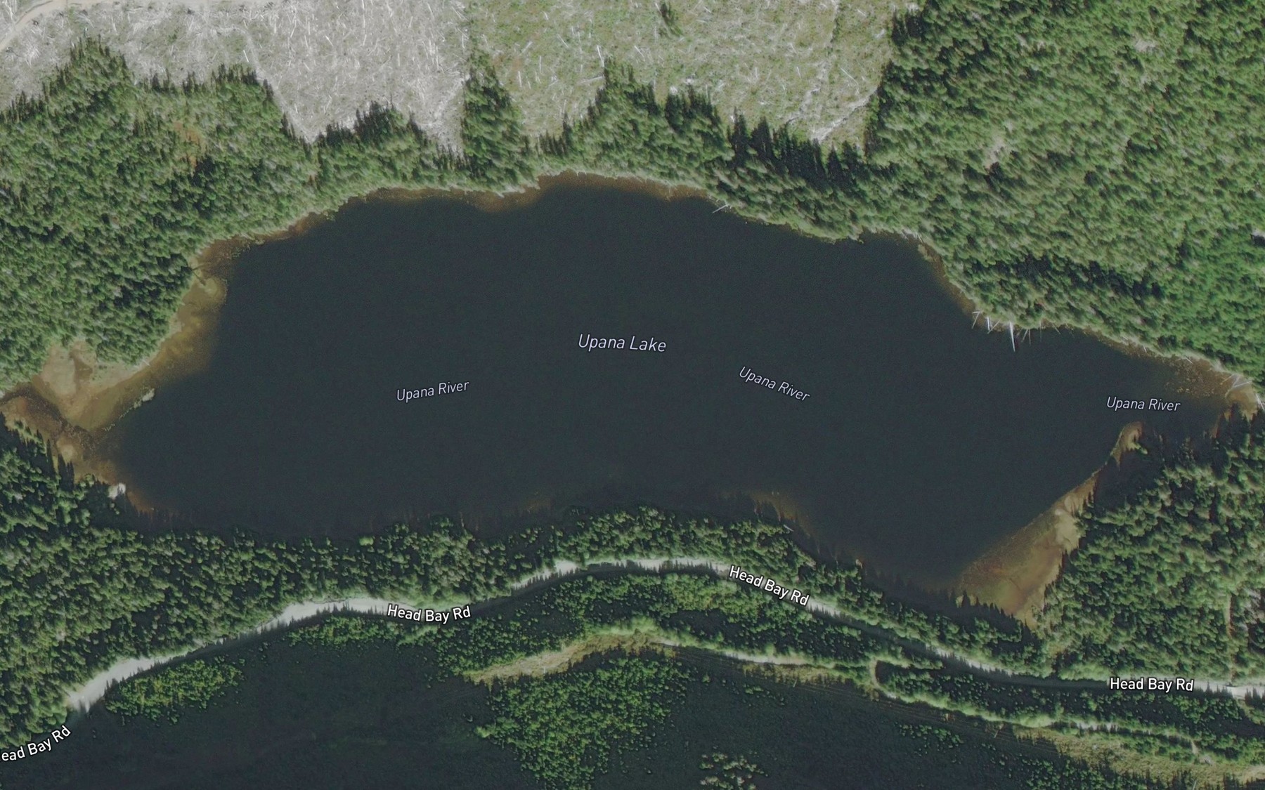 Satellite map of the Upana Lake