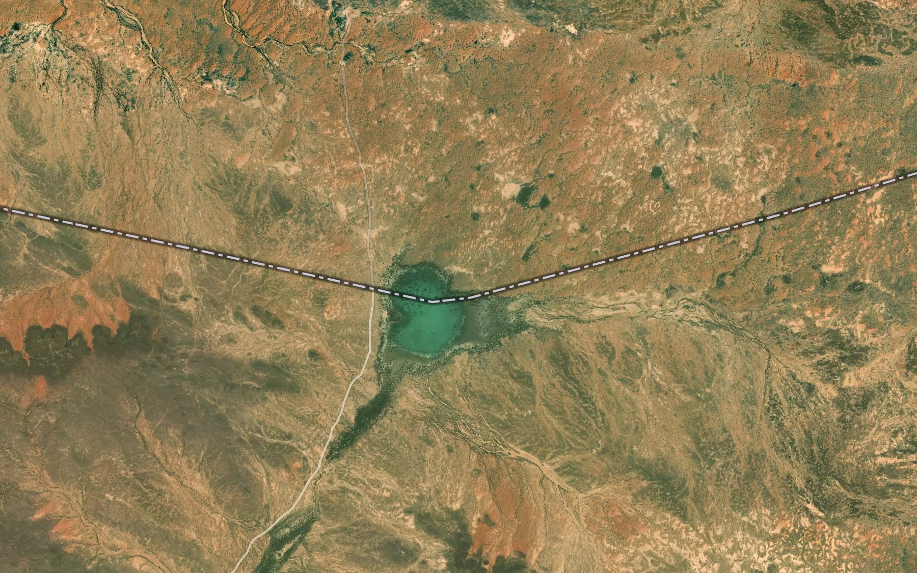 Satellite map of the Ti-n-Ajer