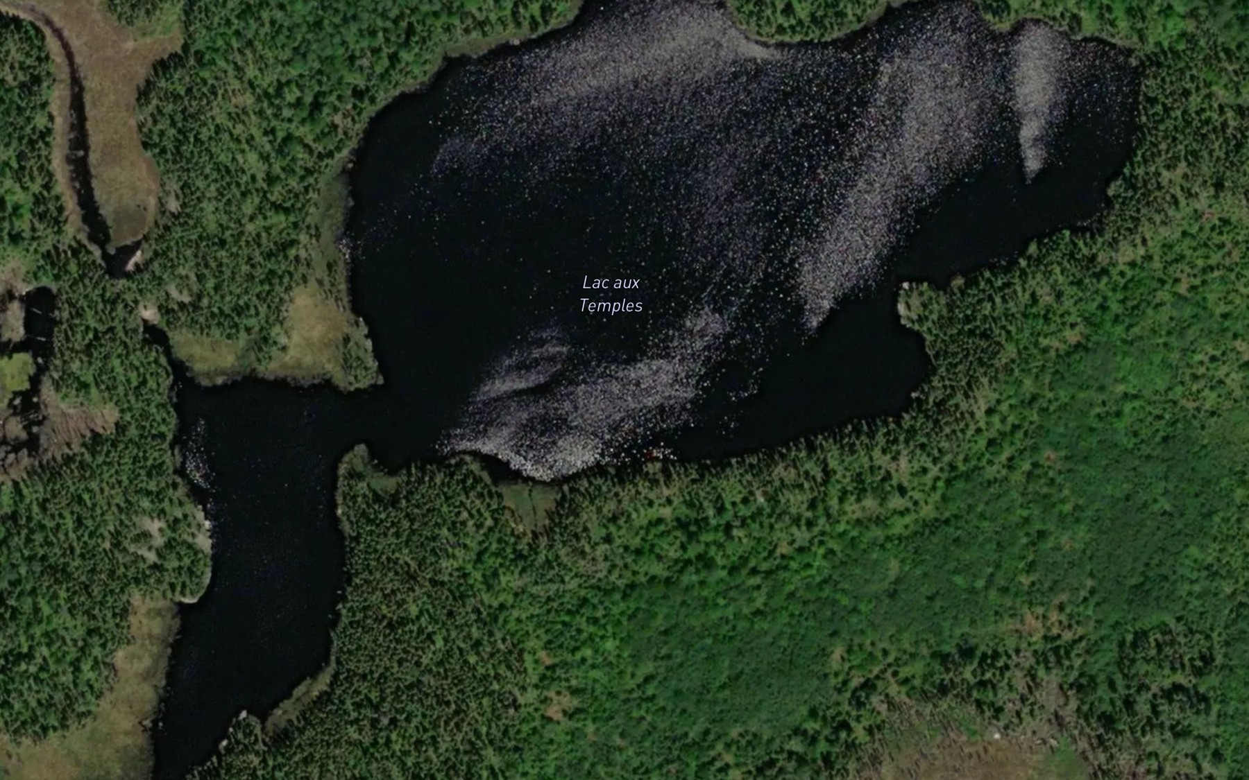 Satellite map of the Lac aux Temples