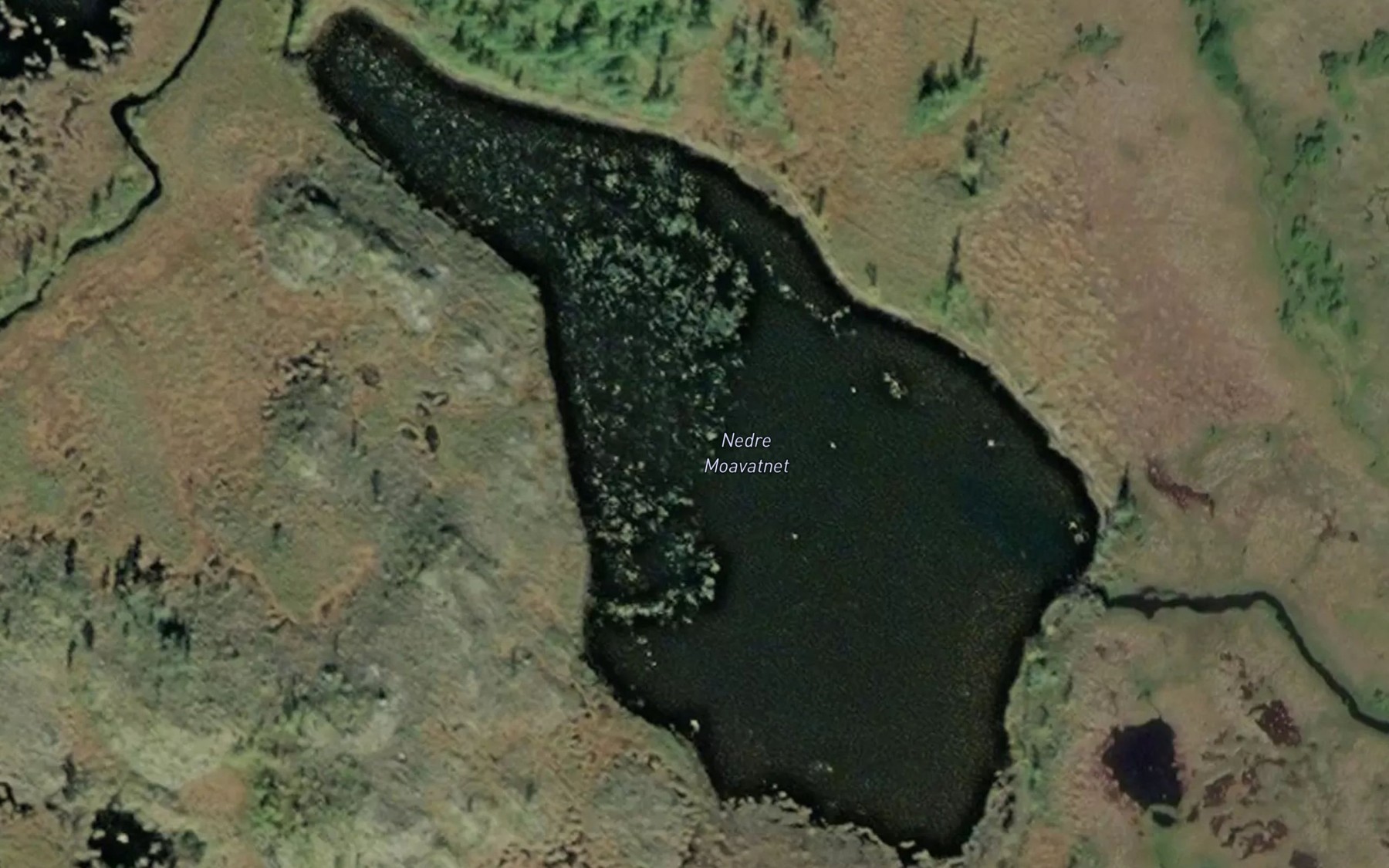 Satellite map of the Moavatnet,nedre