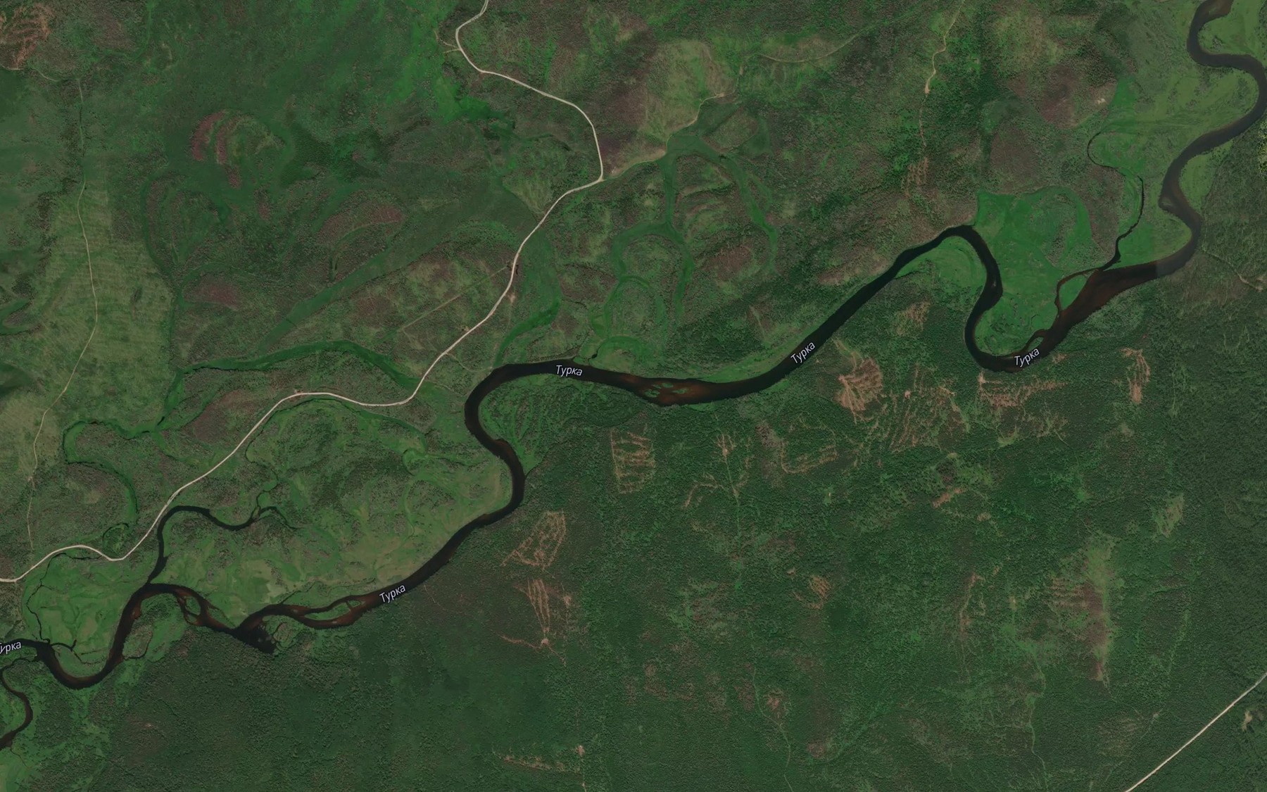 Satellite map of the Panovskaya