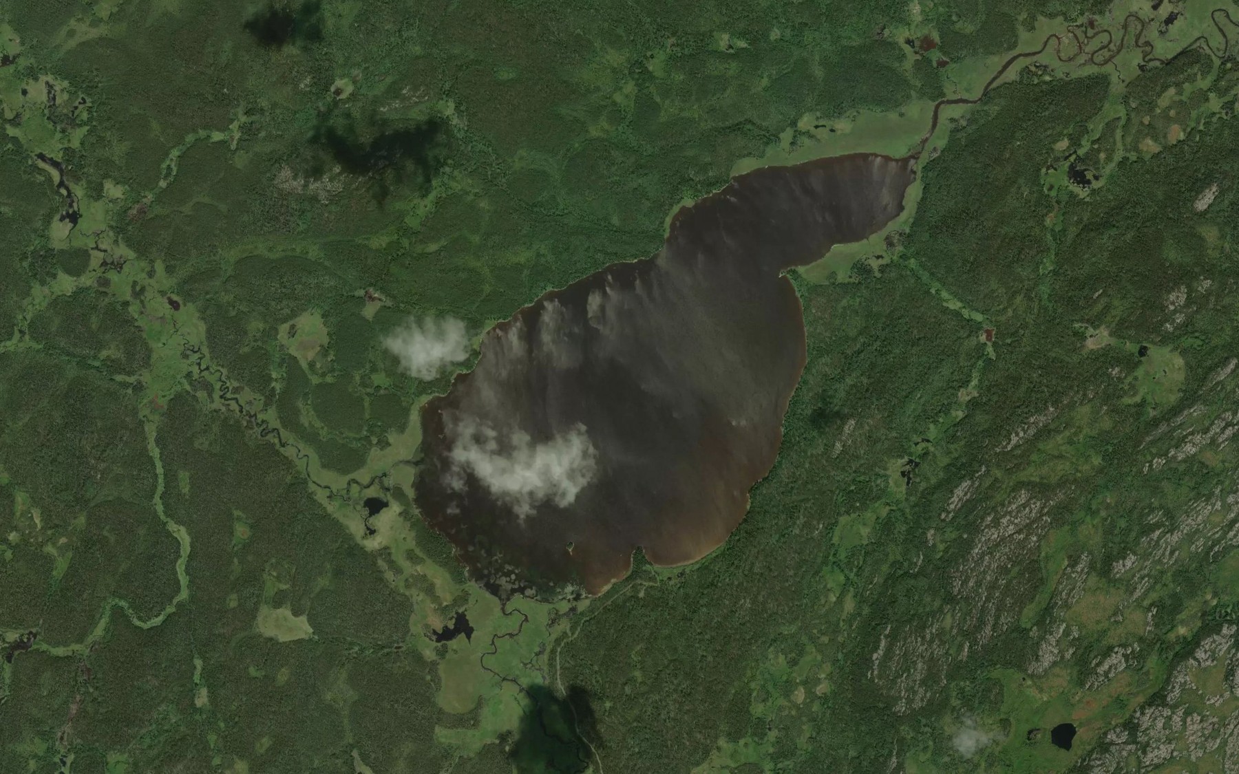 Satellite map of the Opananaykaywuk Lake
