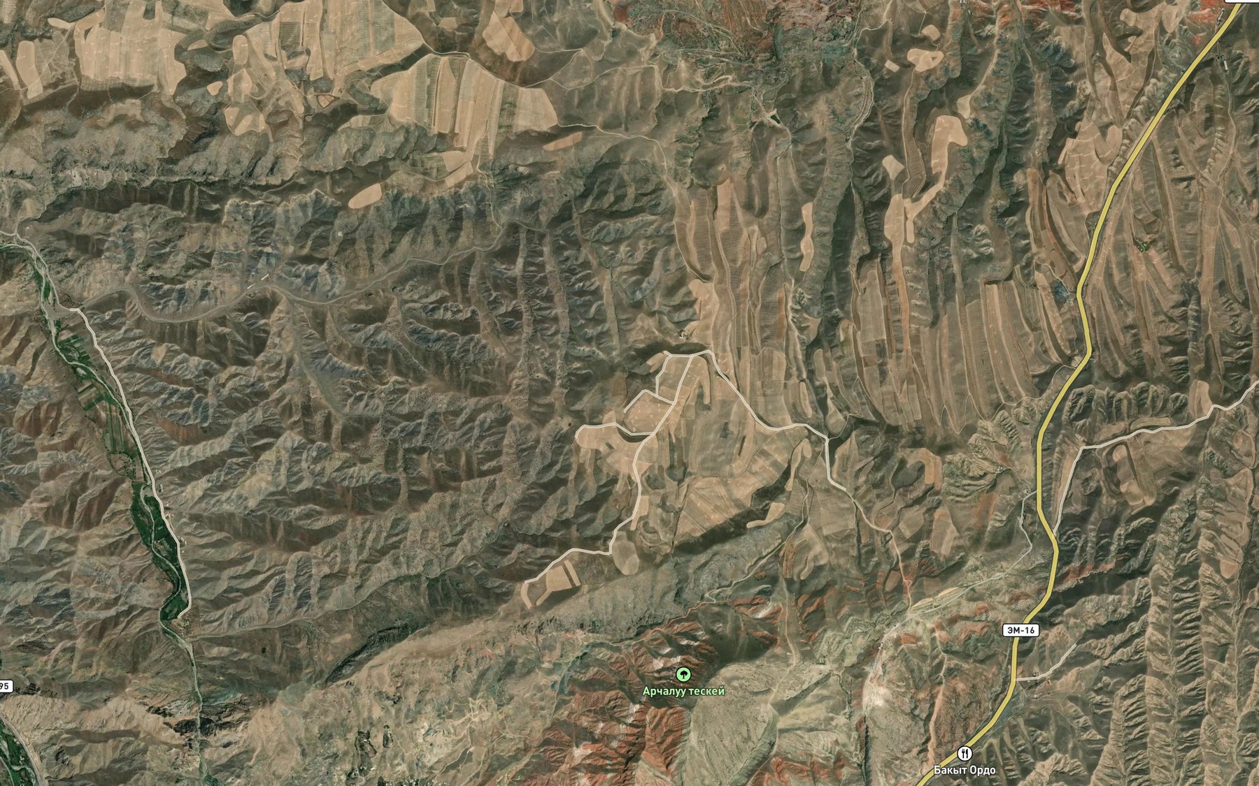 Satellite map of the Rodnik Chakman