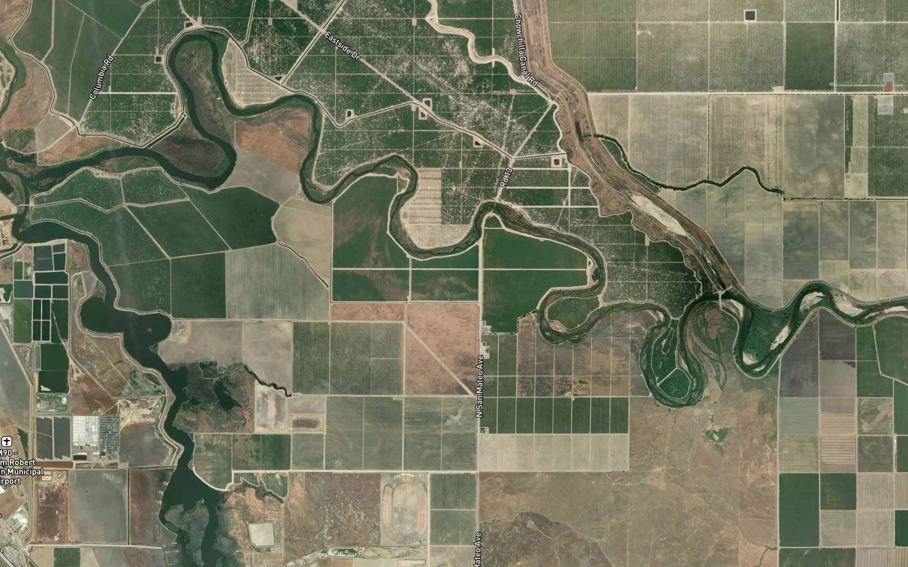 Satellite map of the Mowry Lake (historical)