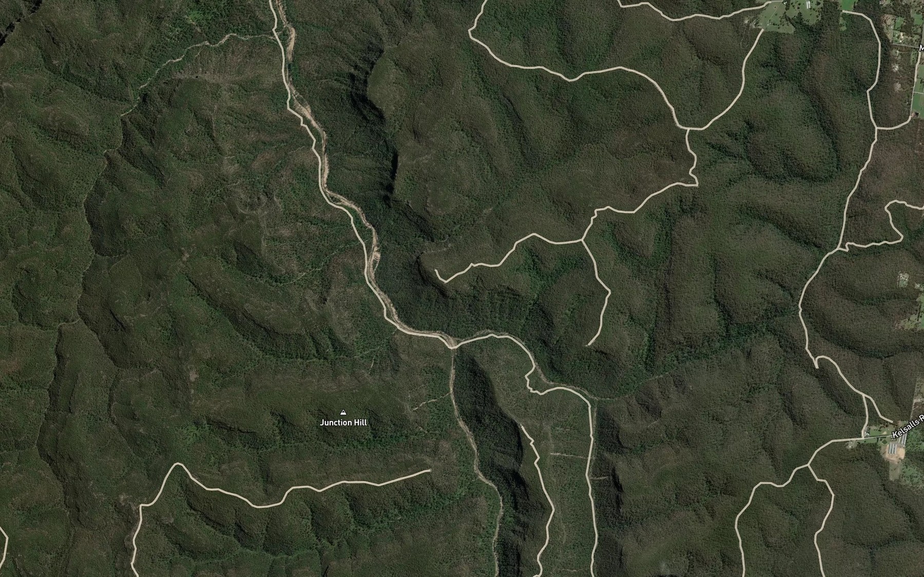 Satellite map of the Blue Gum Creek
