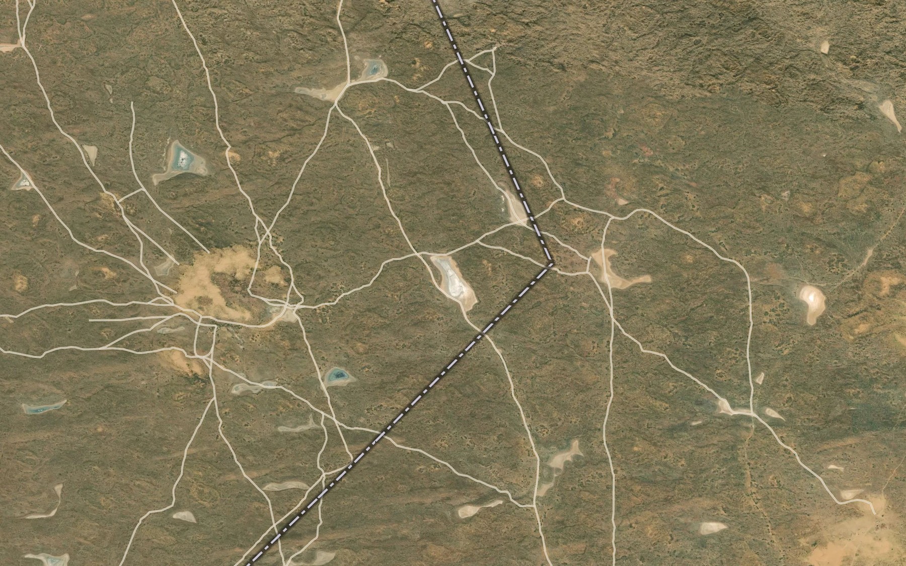 Satellite map of the Ozero Shektay