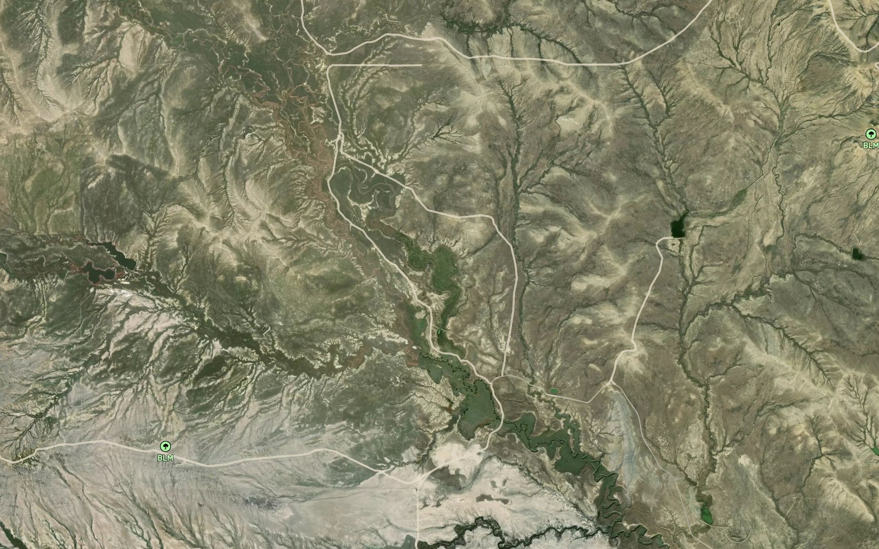 Satellite map of the Stellar Lake