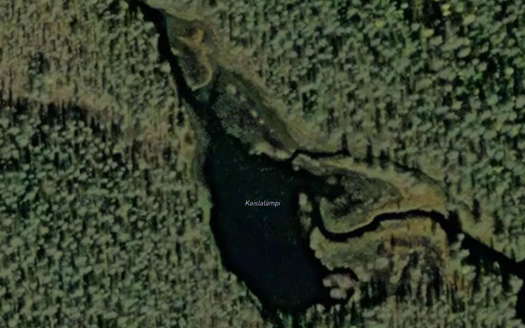 Satellite map of the Kaislalampi
