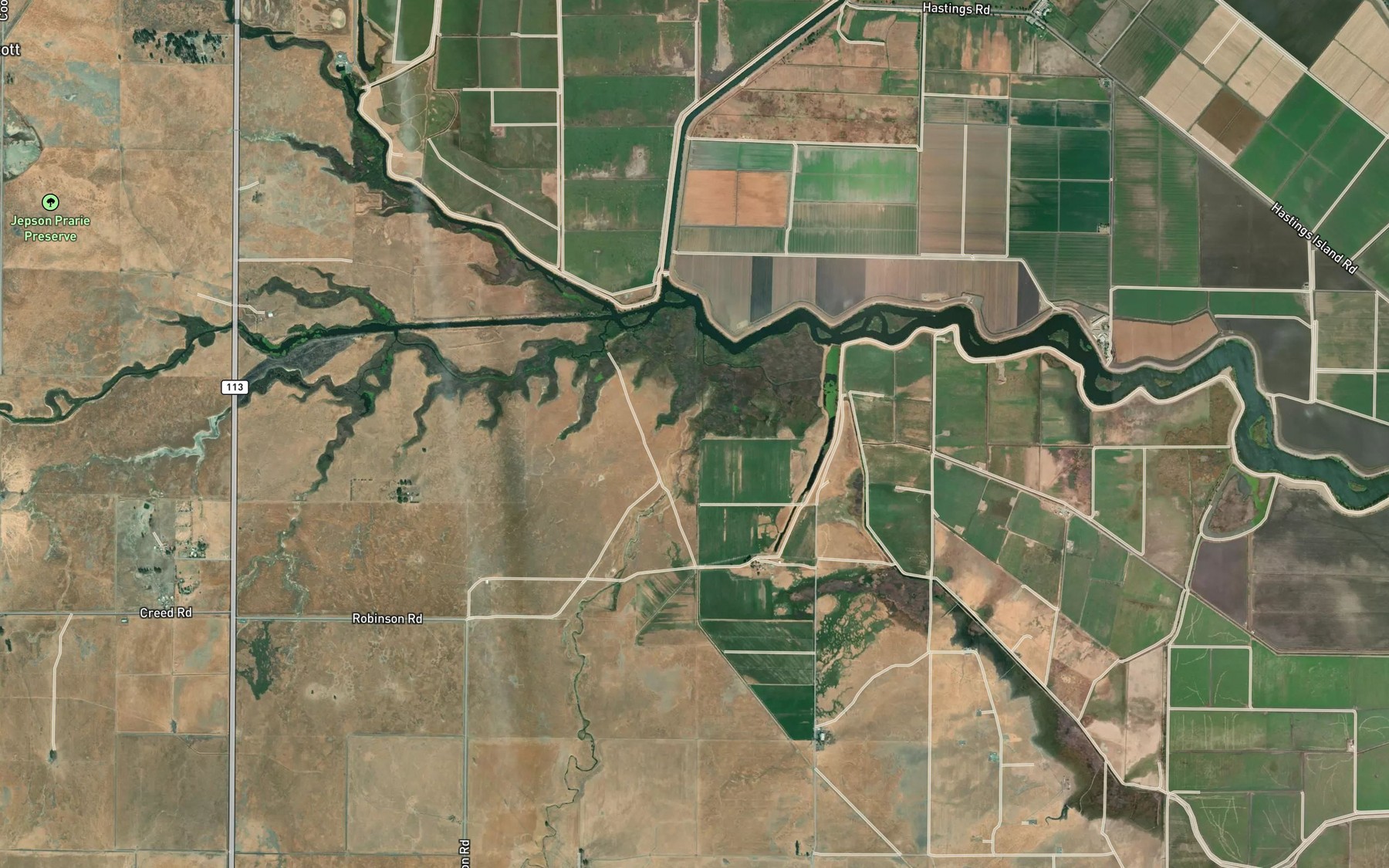 Satellite map of the The Big Ditch