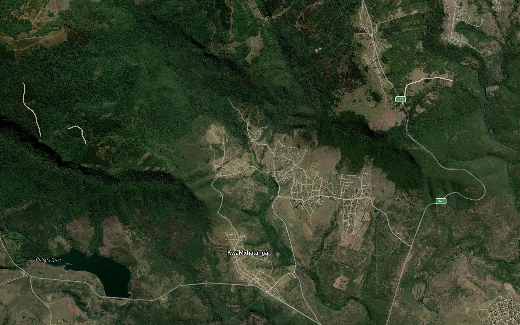 Satellite map of the Kwaguela