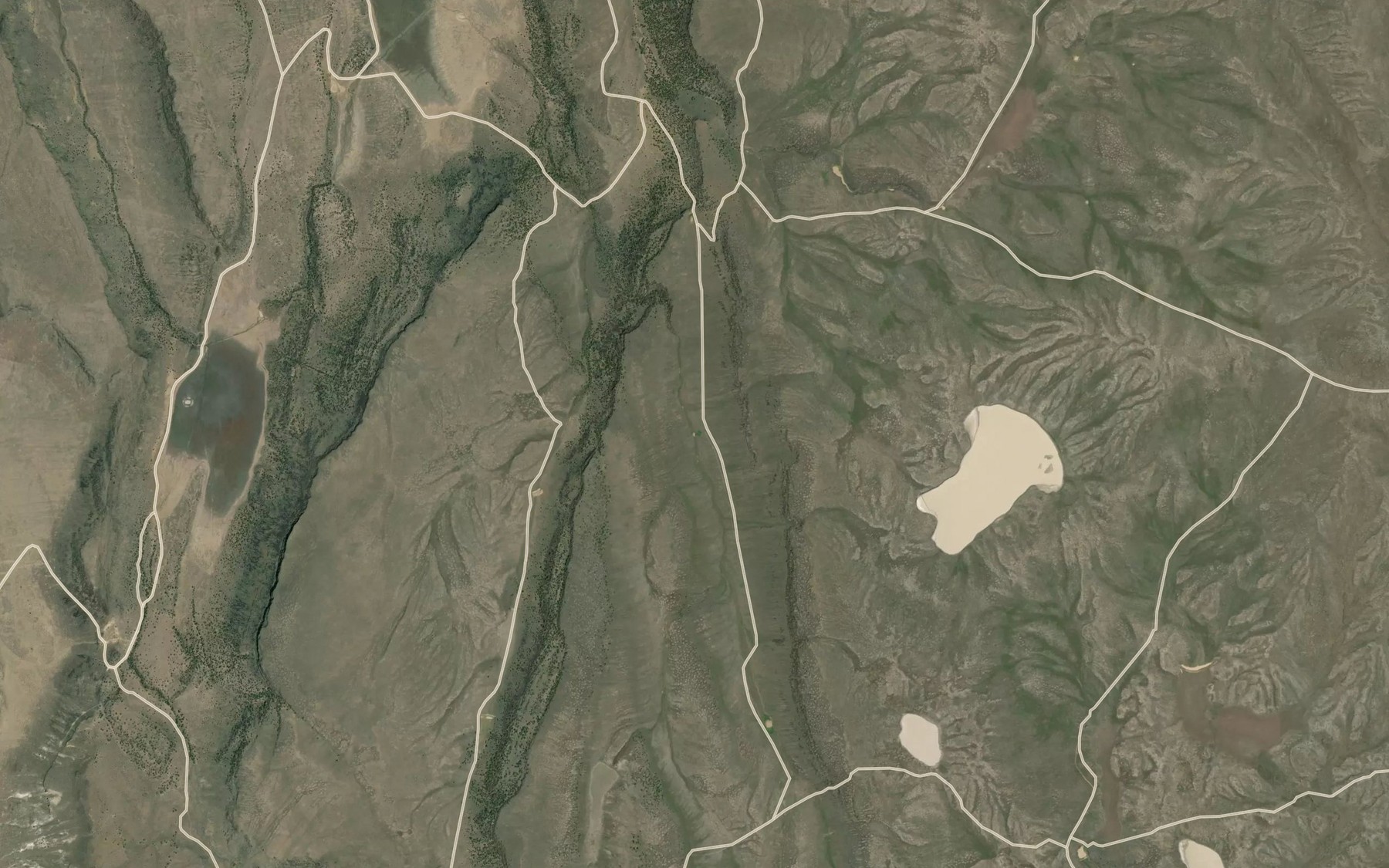 Satellite map of the Trial Reservoir