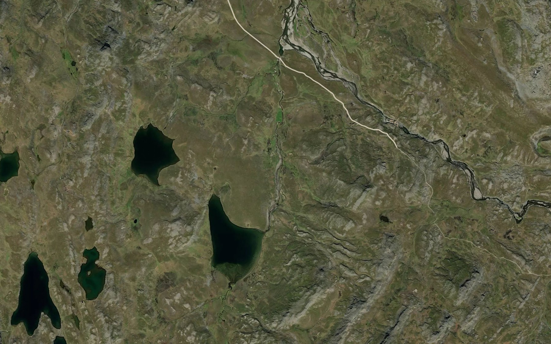 Satellite map of the Gammevassbekken