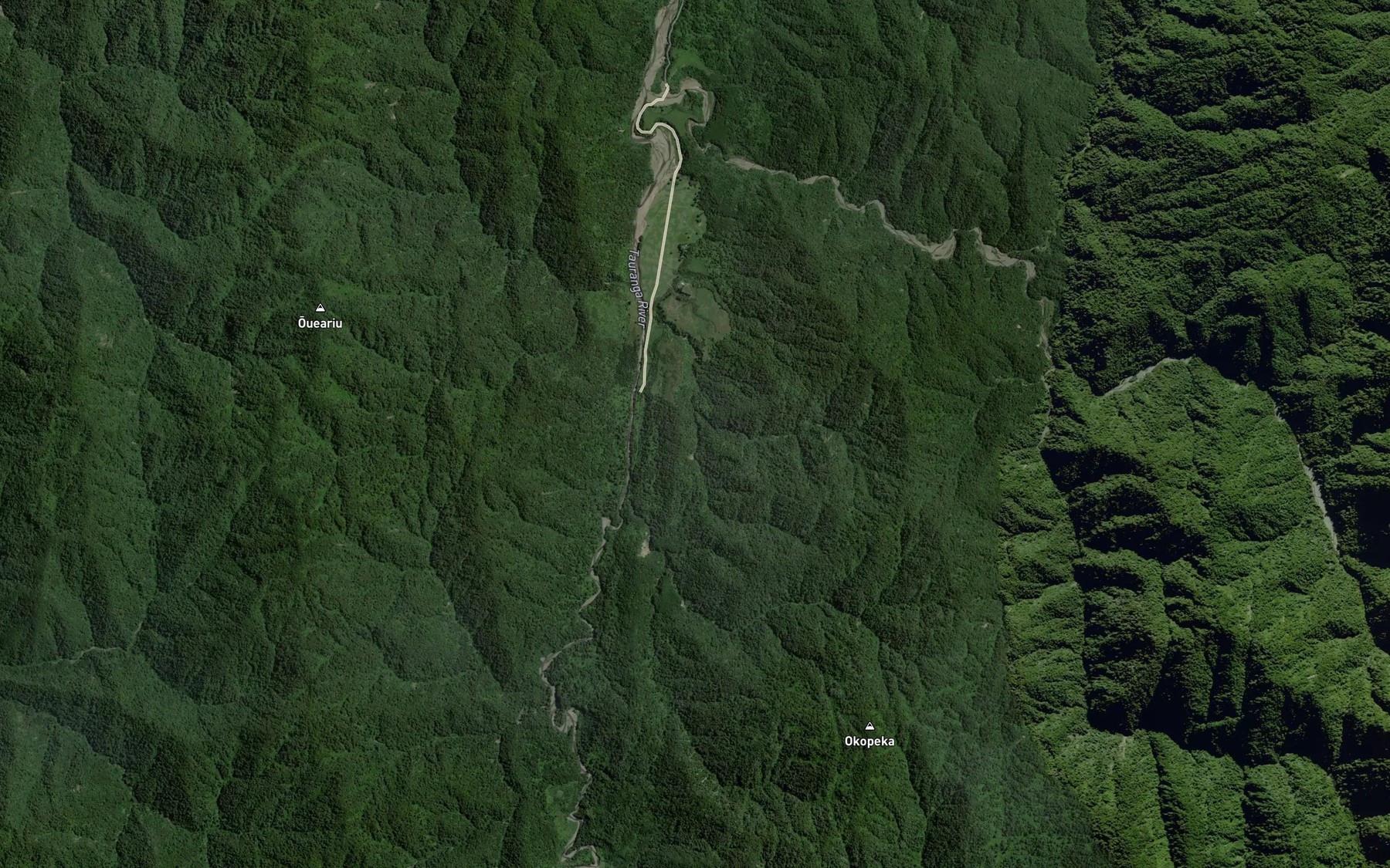 Satellite map of the Paeatotara Stream