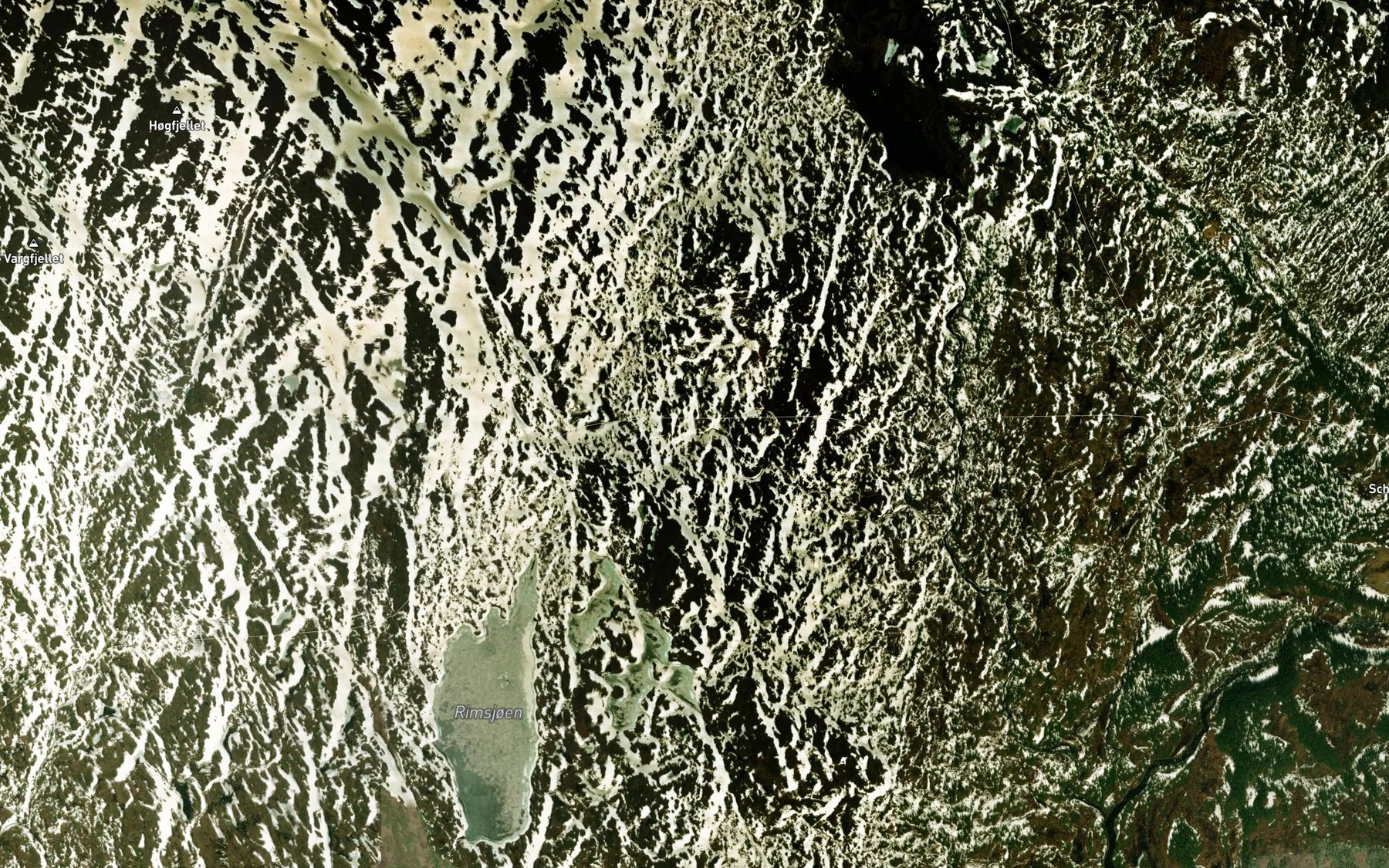 Satellite map of the Krokbekken