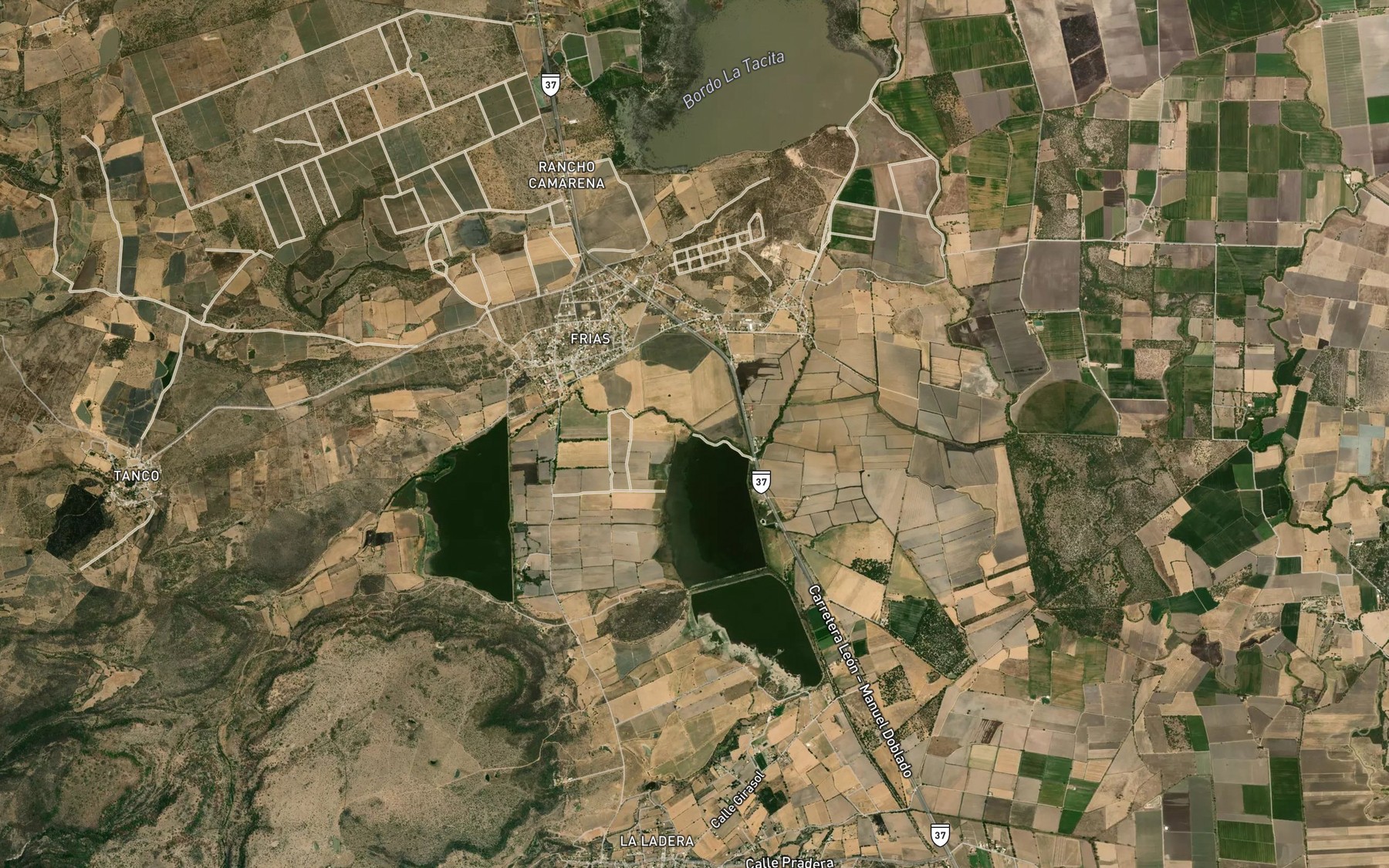 Satellite map of the Frias
