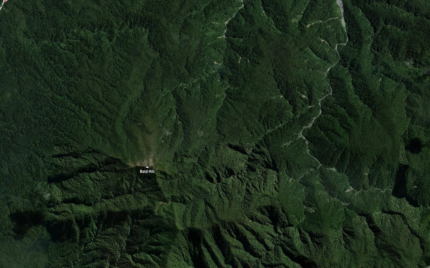 Satellite map of the Monro Mistake