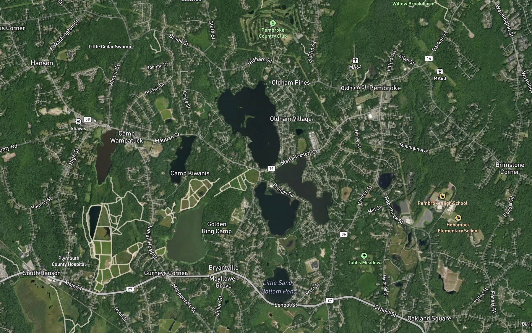 Satellite map of the Spot 3