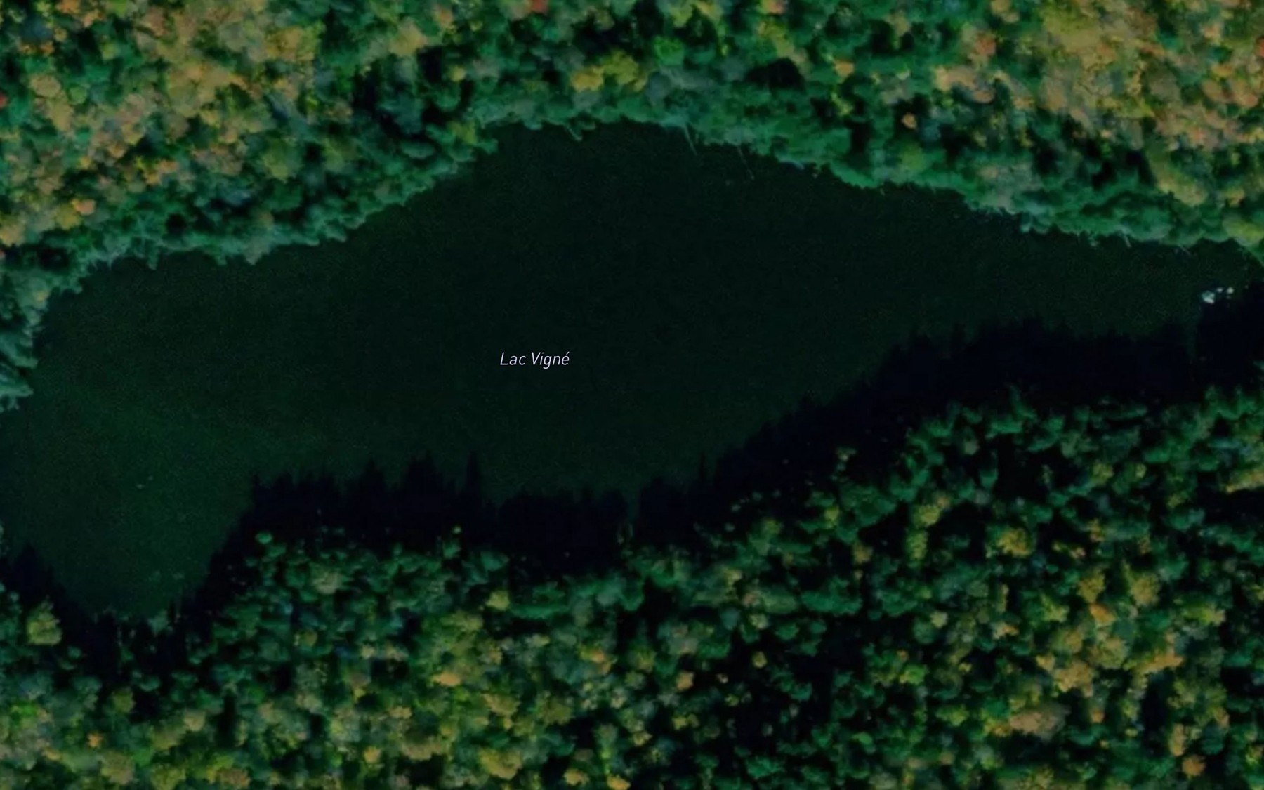Satellite map of the Lac Vigne