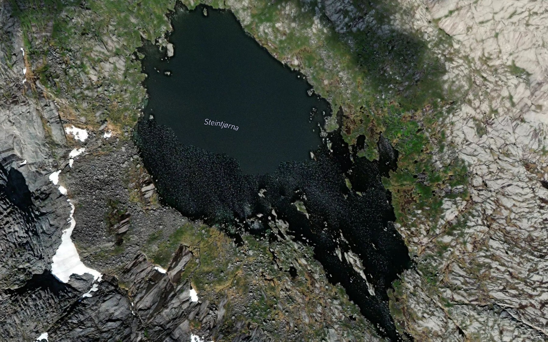 Satellite map of the Steintjorna
