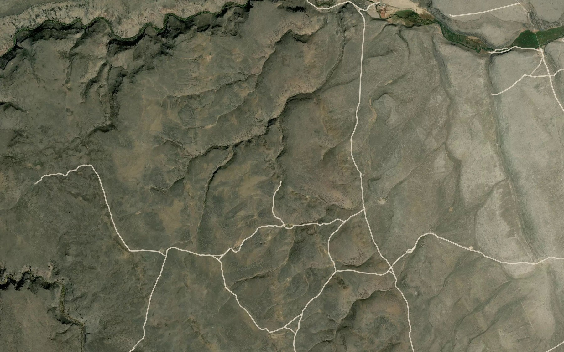 Satellite map of the Slate Reservoir