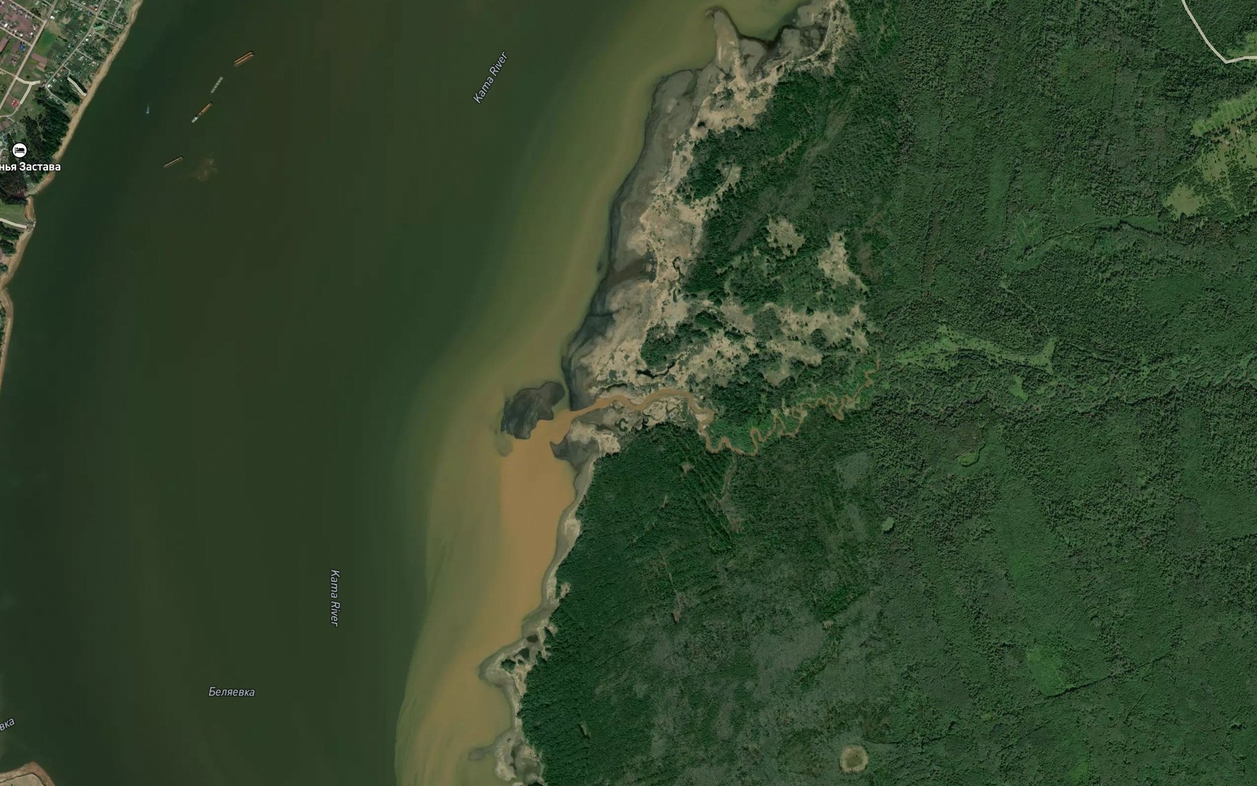 Satellite map of the Bol'shaya Pal'