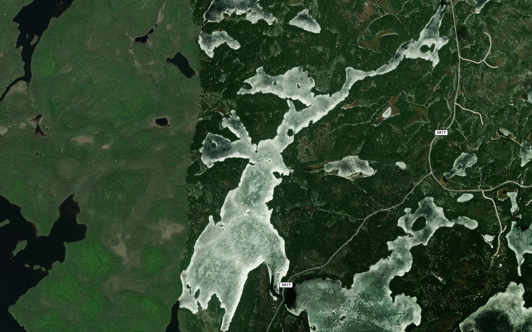 Satellite map of the Lac Obikickikak