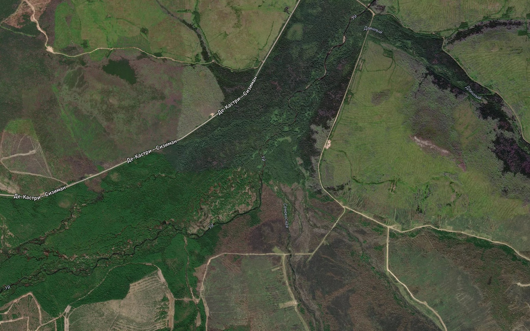 Satellite map of the Senokosnaya