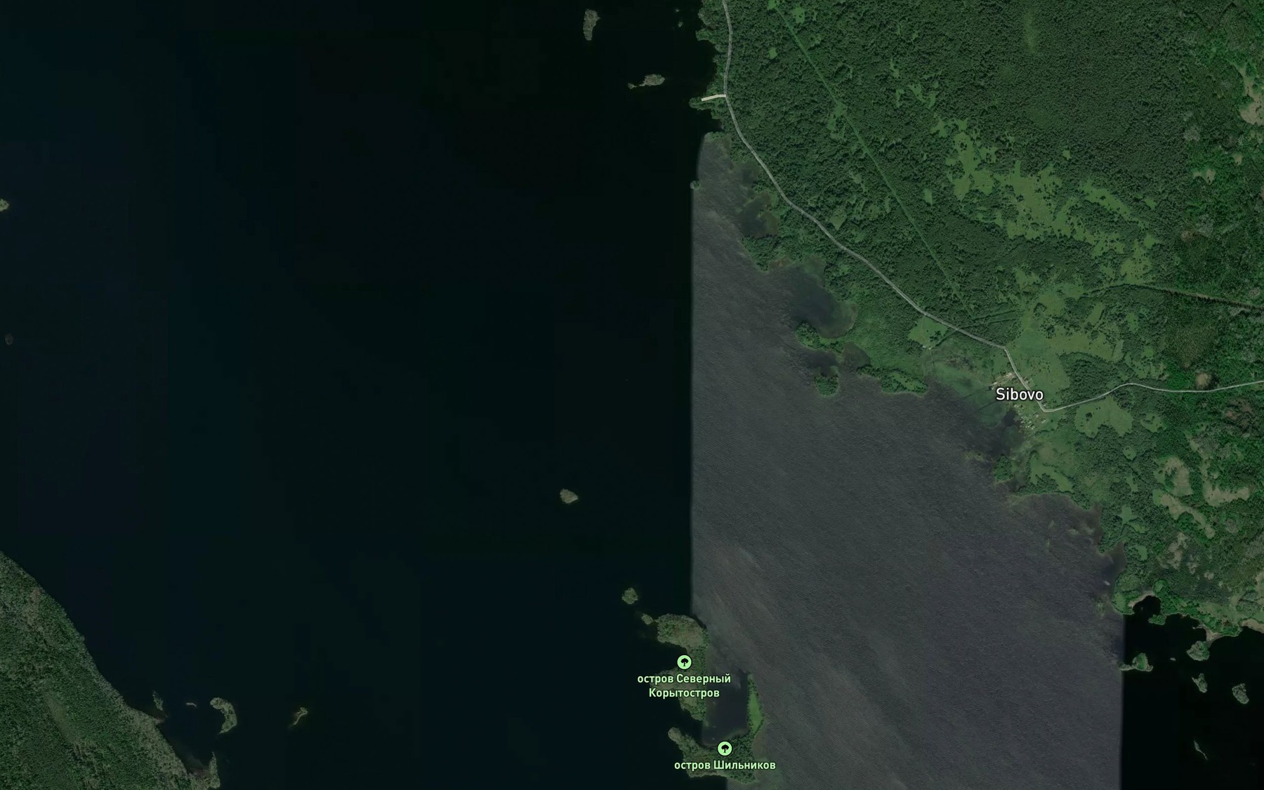 Satellite map of the Guba Velikaya
