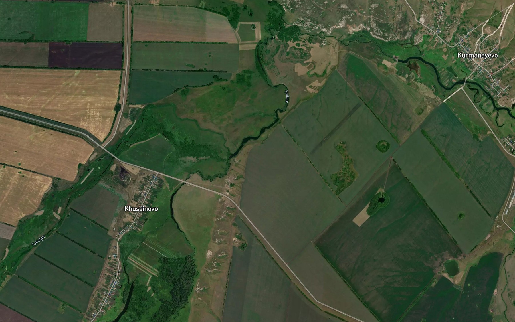 Satellite map of the Takelga