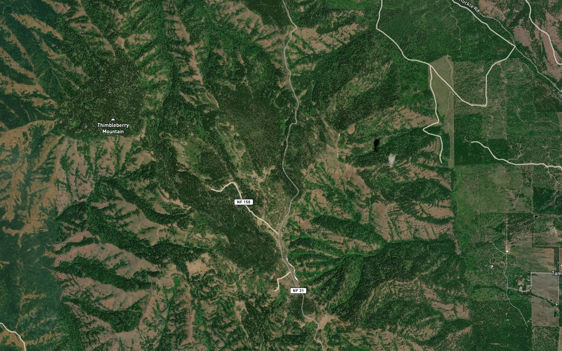 Satellite map of the Pole Spring