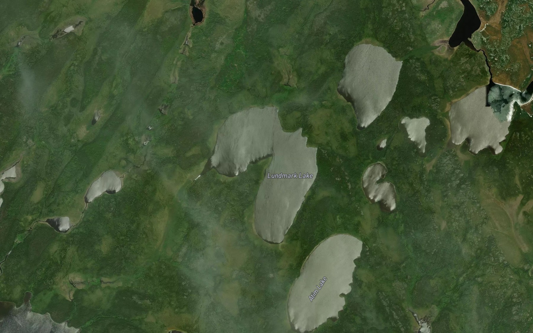 Satellite map of the Lundmark Lake