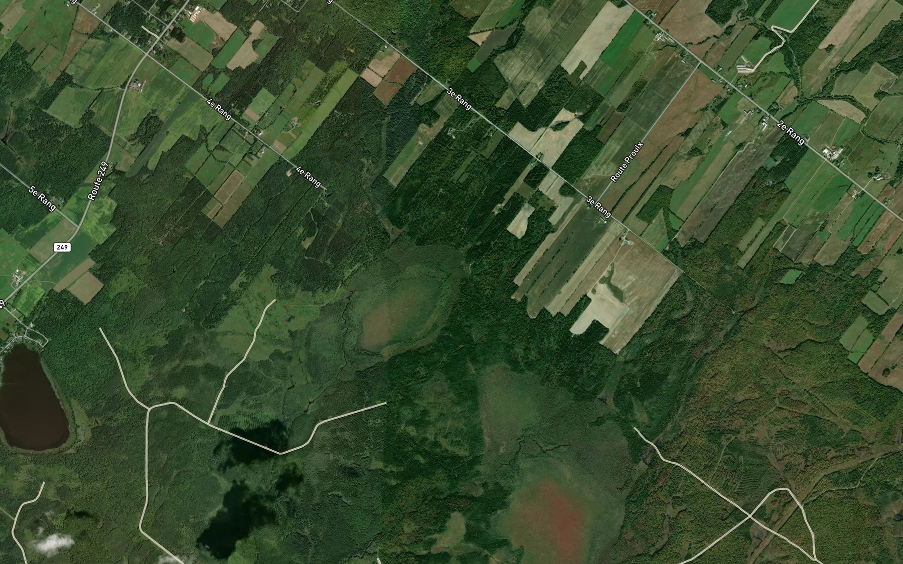 Satellite map of the Cours d'eau Boutin