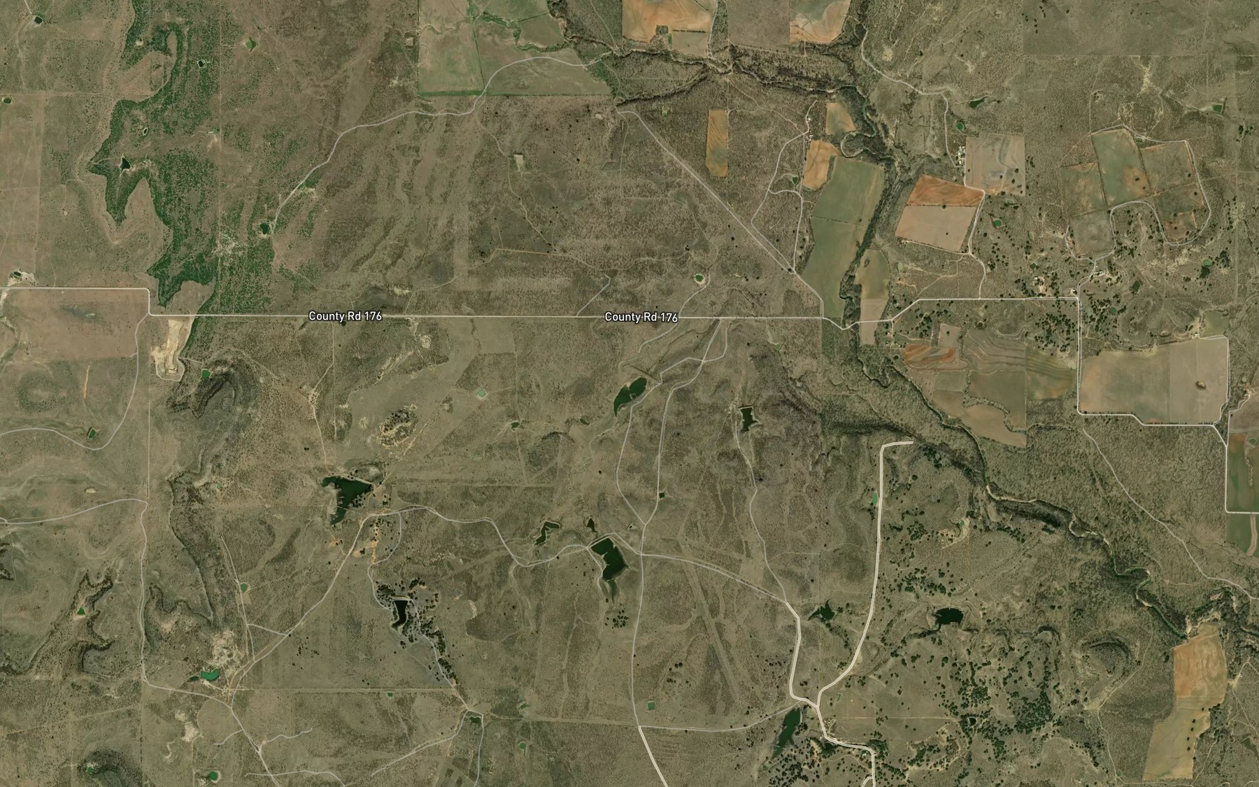 Satellite map of the Soil Conservation Service Site 19 Reservoir
