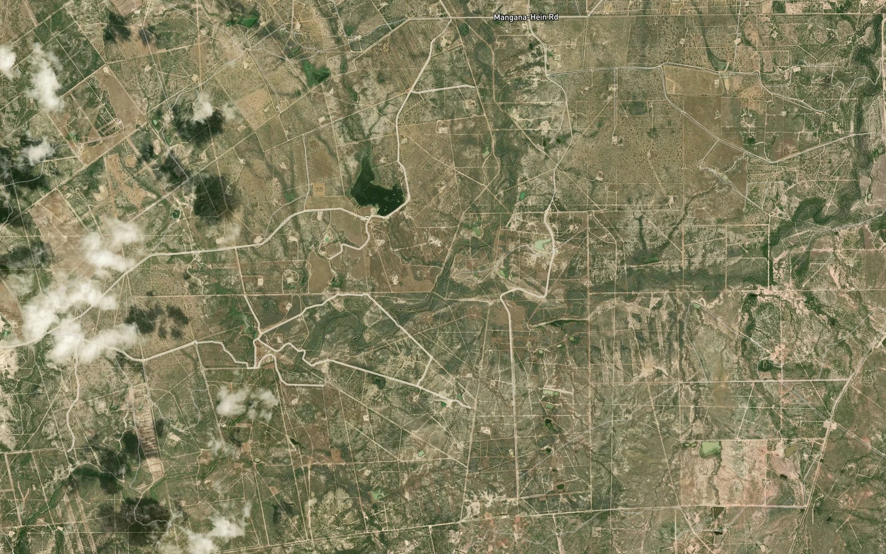 Satellite map of the Blancas Creek