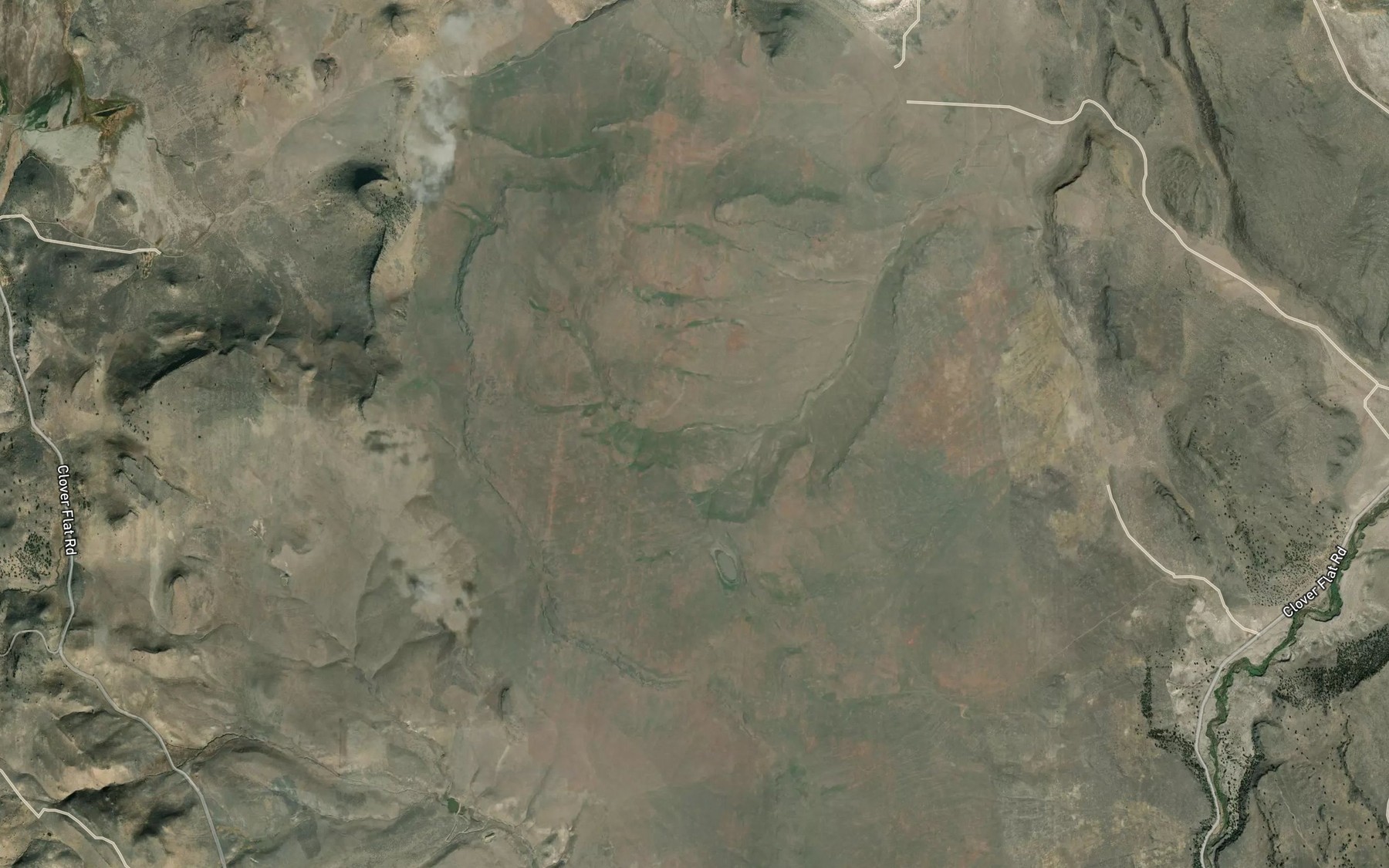 Satellite map of the Heckman Reservoir Number Two