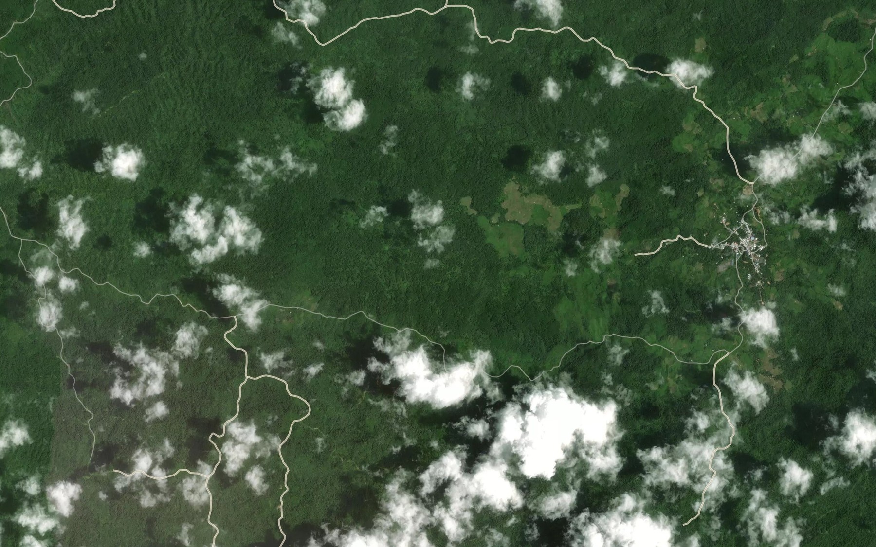 Satellite map of the Sungai Ledong