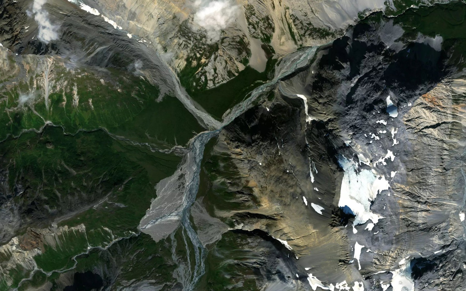 Satellite map of the Tough Creek