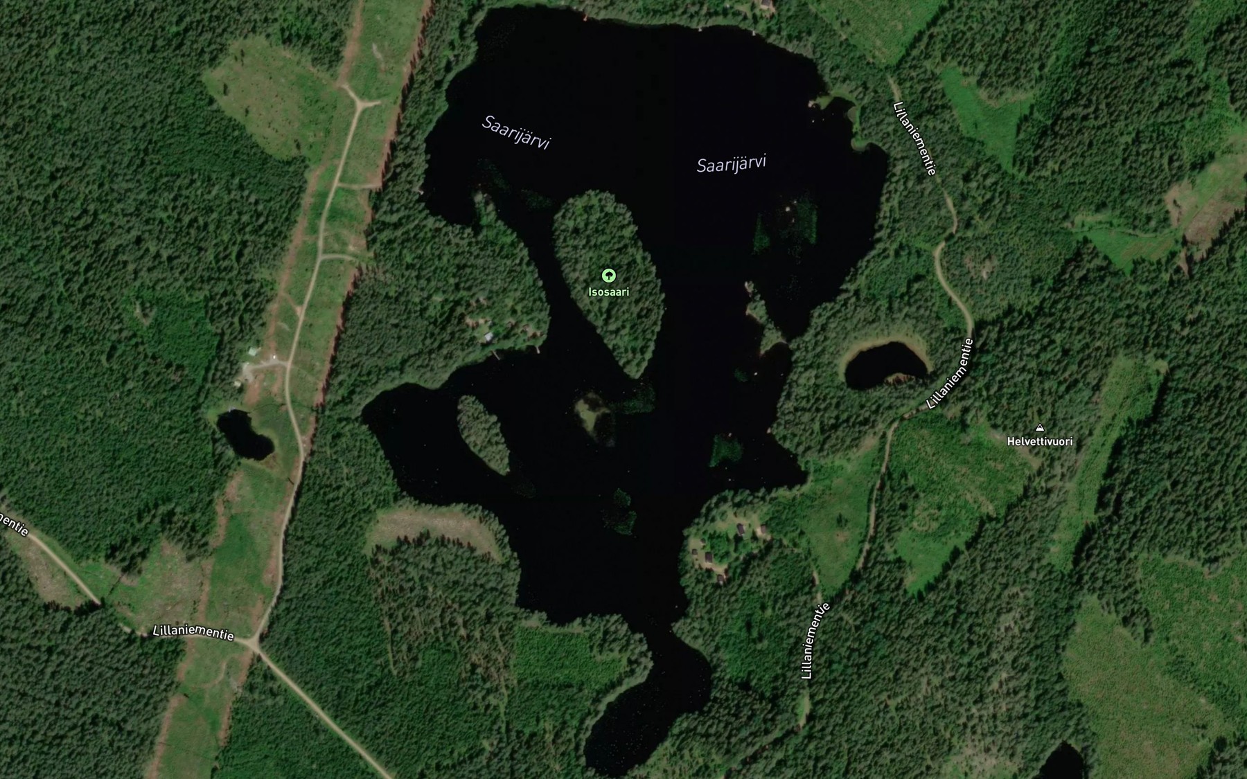 Satellite map of the Saarijarvi
