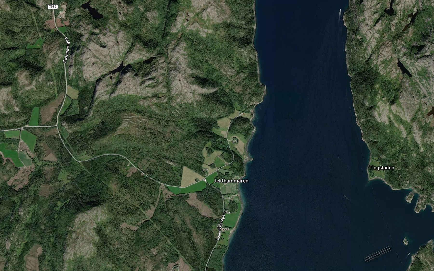 Satellite map of the Frendalbekken