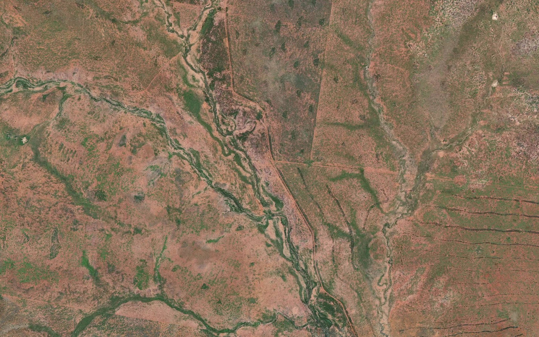 Satellite map of the Middle Creek