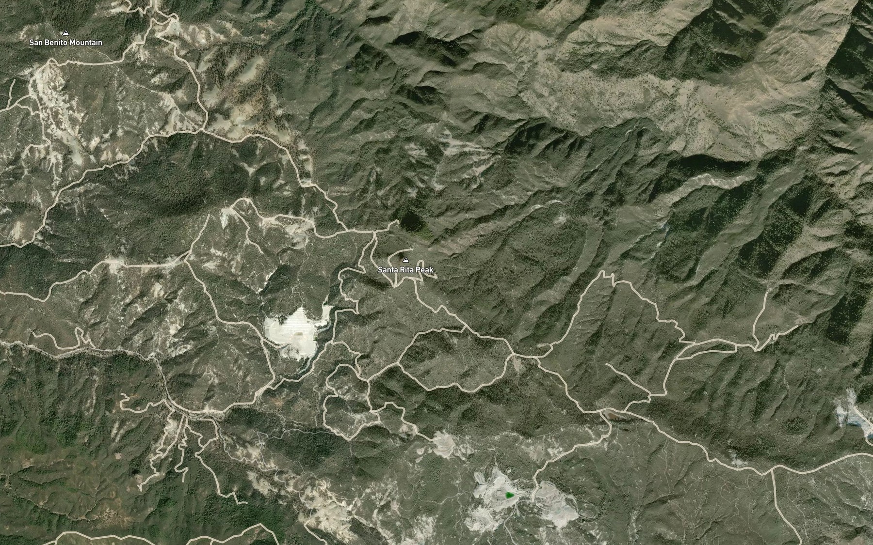 Satellite map of the Agua Buena Spring